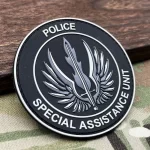 3D embossed Police Patches