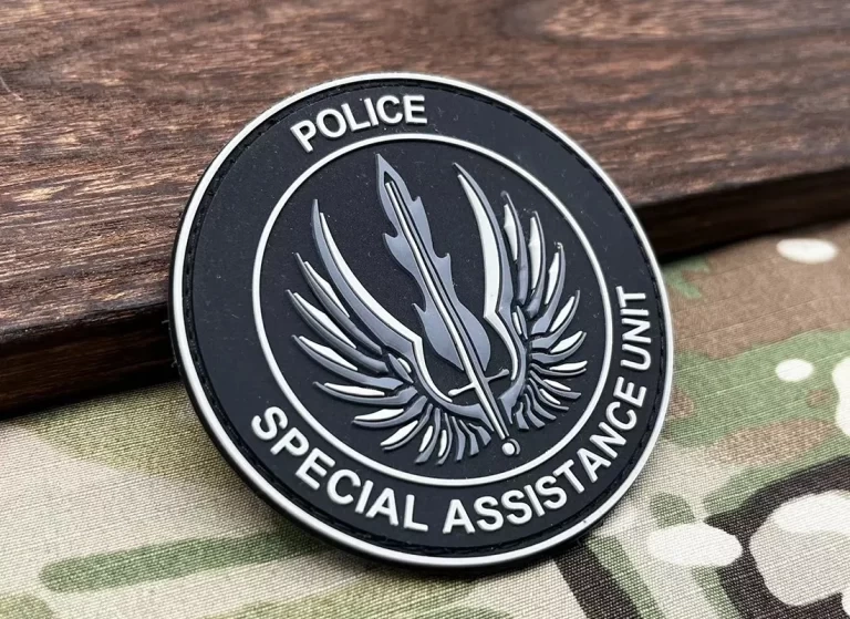 3D embossed Police Patches