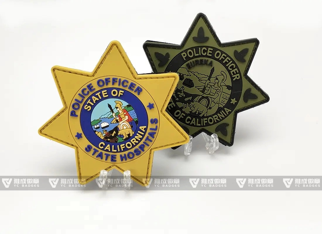 California Police Officer State Hospital Logo Badge